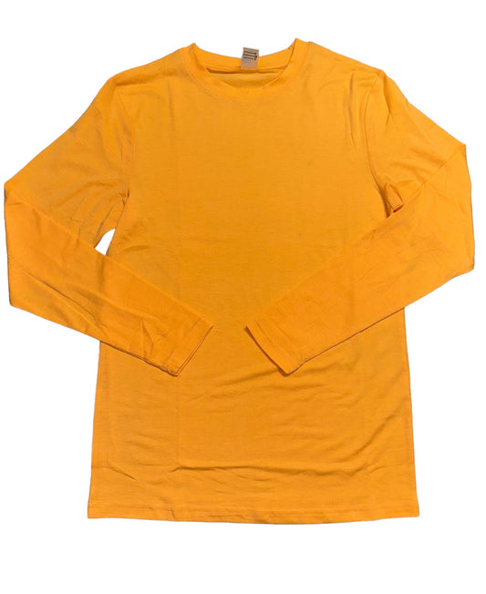 Z. LONG SLEEVE - BLANK CUSTOM ORANGE