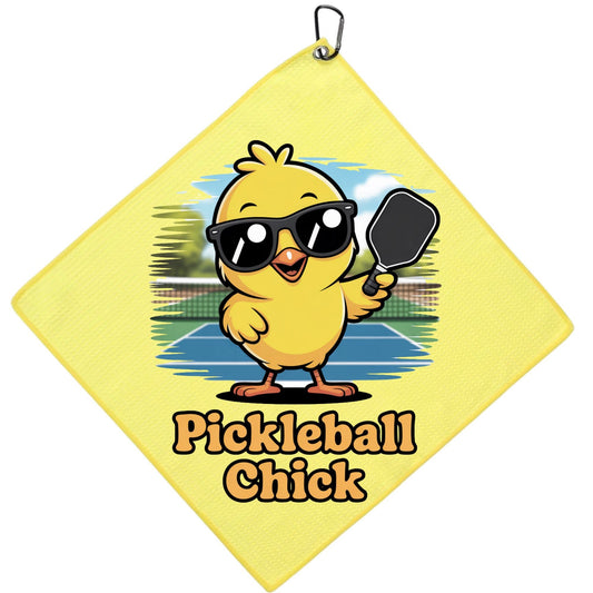 SPORTS TOWEL - PICKLEBALL CHICK