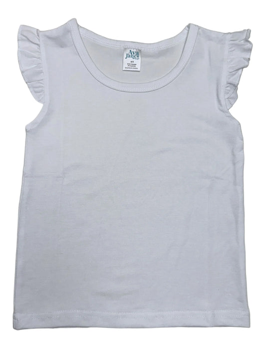 Z. KIDS FLUTTER SLEEVE - BLANK CUSTOM WHITE
