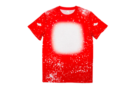 Z. T-Shirts Faux Bleached - BLANK CUSTOM RED