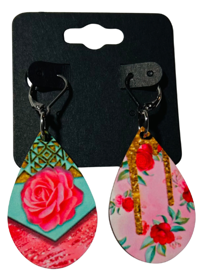 EARRINGS - FLOWER ROSE