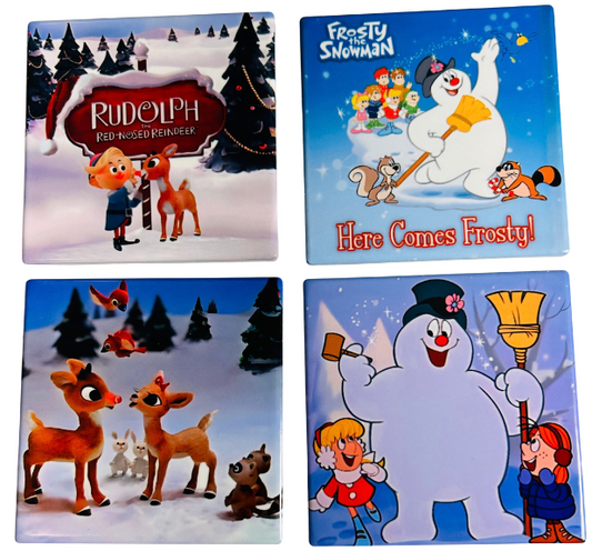 COASTERS 4/PK - CHRISTMAS CLASSICS