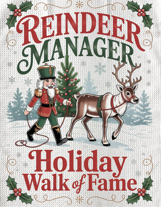 TOWELS - CHRISTMAS NUTCRACKER REINDEER