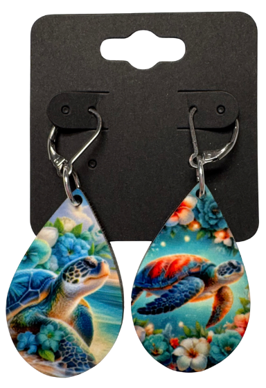 EARRINGS - ANIMAL SEA TURTLE
