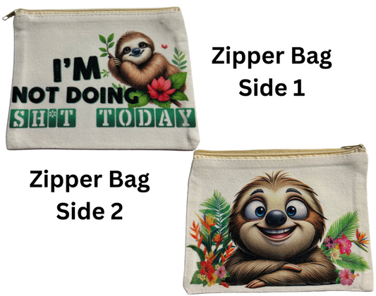 ZIPPER BAG - ANIMAL SLOTH