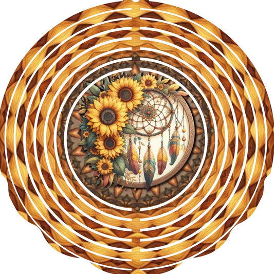 WIND SPINNER - SUNFLOWER DREAM CATCHER