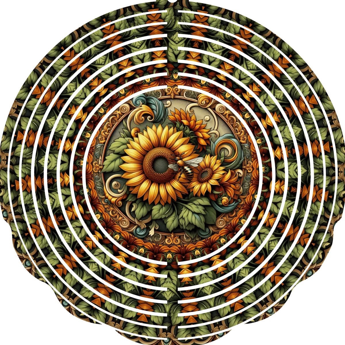 WIND SPINNER - SUNFLOWER GOLDEN ACCENT