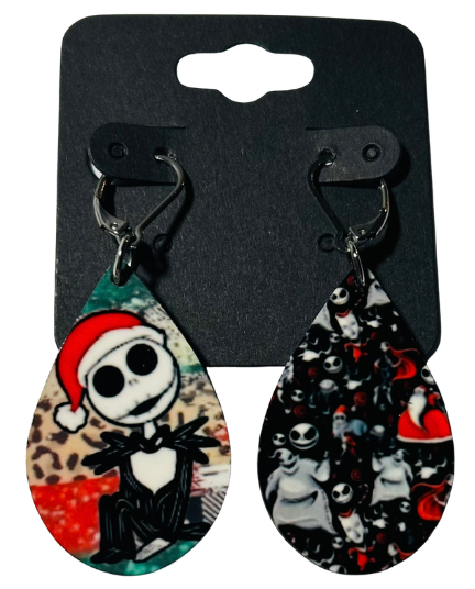 EARRINGS - CHRISTMAS SKELETON