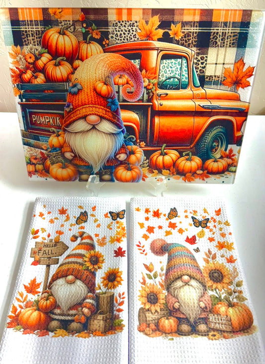 KITCHEN SET - FALL GNOMES TRUCK (3 PIECE)