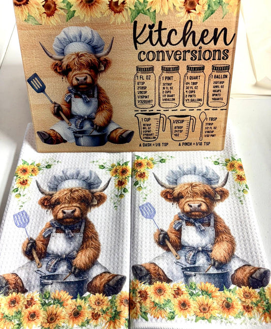 Kitchen Set - HIGHLAND COW CHEF