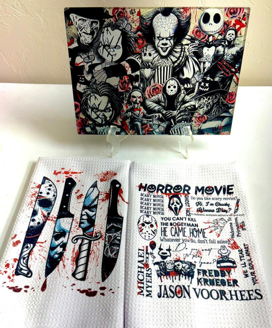 KITCHEN SET - HALLOWEEN HORROR MOVIES (3 PIECE)