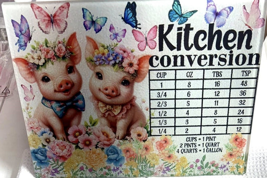 Cutting Board - PIGS CONVERSION CHART