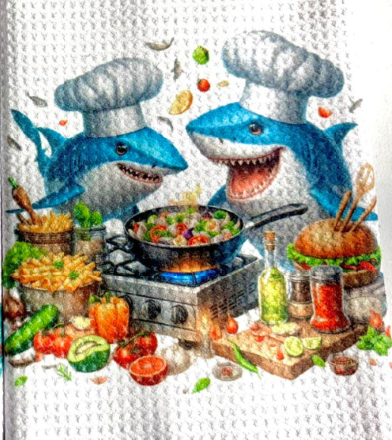 TOWELS - SHARK CHEFS