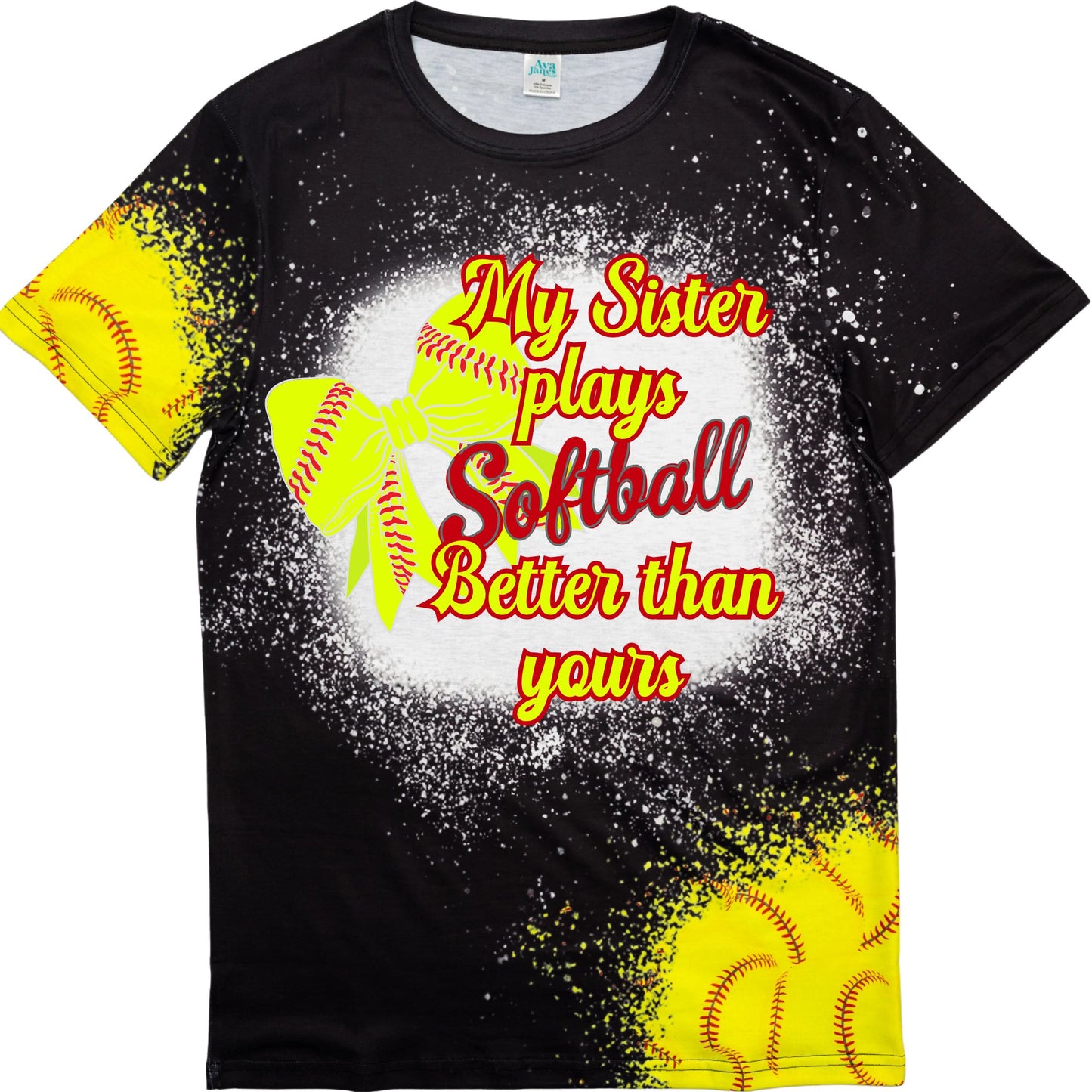 T-SHIRTS SPORTS FAUX BLEACHED