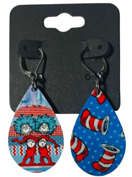 EARRINGS - DR. SUESS THING 1 THING 2