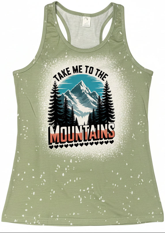 WSB FAUX BLEACHED - MOUTAINS TAKE ME TREES