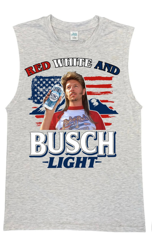 TANK TOP: MEN'S MUSCLE - AMERICAN BUSCH LIGHT