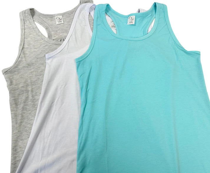 Tank Top WOMENS'S Scrunch Back - BLANK CUSTOM