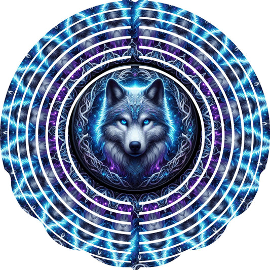 WIND SPINNER - WOLF PURPLE BLUE