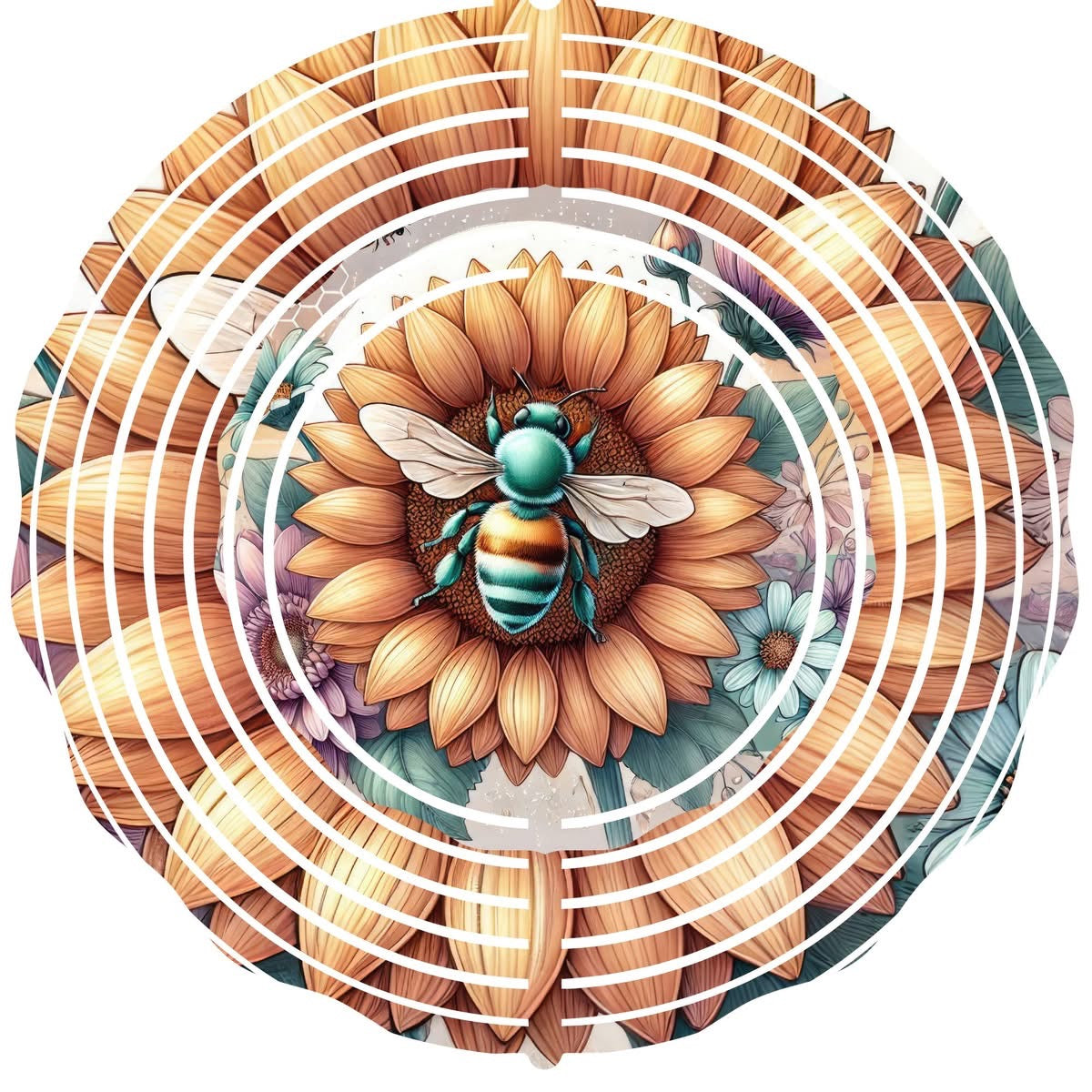 WIND SPINNER - BEE SUNFLOWER