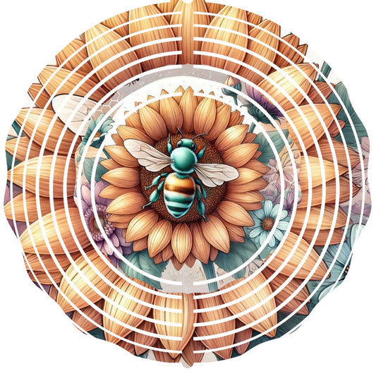 WIND SPINNER - BEE SUNFLOWER