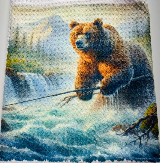 TOWELS - BEAR BROWN WATERFALL