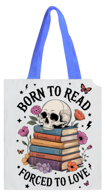 BOOK BAG - SKELETON BORN TO READ