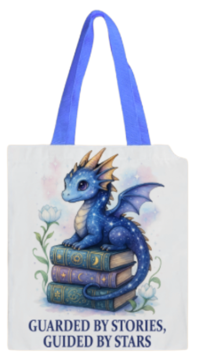 BOOK BAG - DRAGON GUARDED BY STORIES