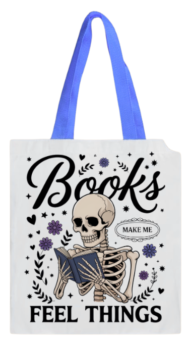 BOOK BAG - SKELETON BOOKS FEEL THINGS