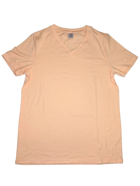 Z. T-SHIRTS - WOMEN'S V-NECK PEACH