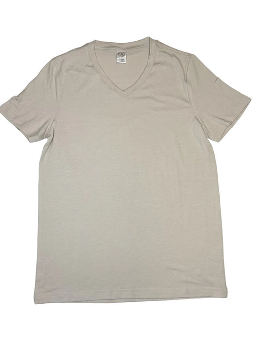 Z. T-SHIRTS - WOMEN'S V-NECK OATMEAL