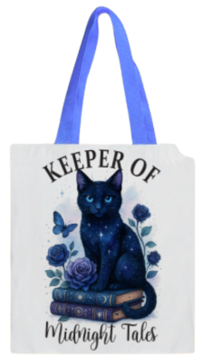 BOOK BAG - ANIMAL CAT KEEPER MIDNIGHT TALES