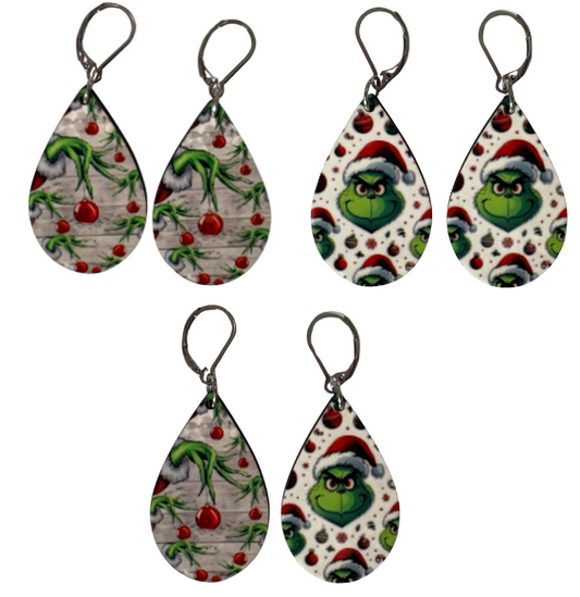 EARRINGS  - CHRISTMAS GRINCH