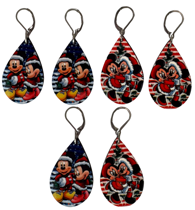 EARRINGS - CHRISTMAS MICKEY