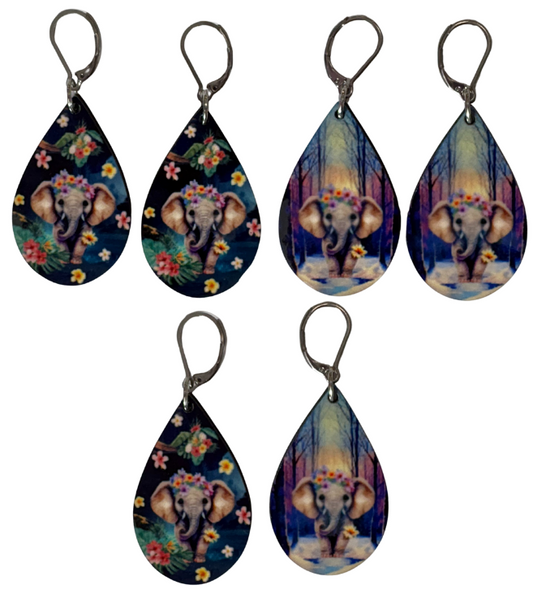 EARRINGS  - ELEPHANT