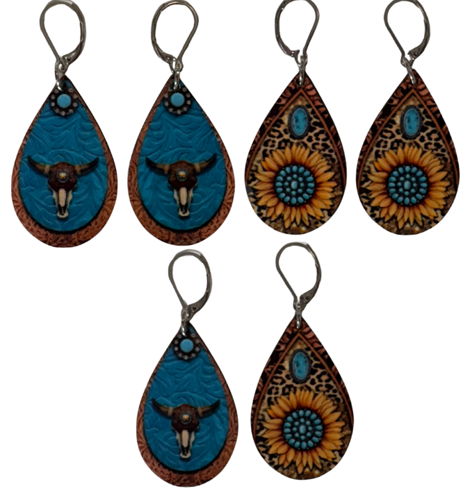 EARRINGS -SOUTHWEST SKULLS