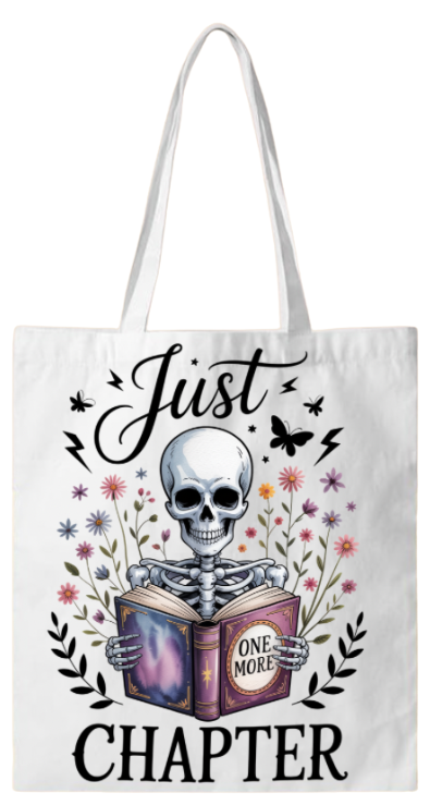 BOOK BAG - SKELETON JUST ONE MORE CHAPTER