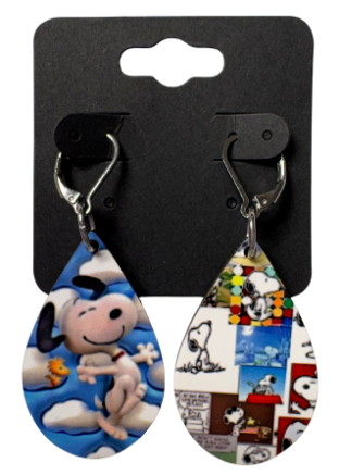 EARRINGS - CHARACTER DOG HAPPY